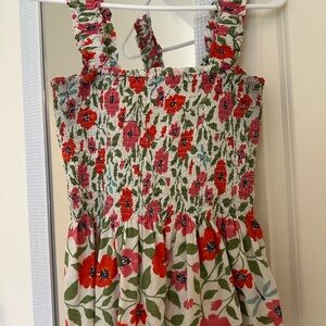 Kate Spade Floral Smocked Top